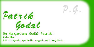 patrik godal business card